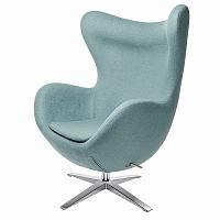 кресло egg chair светло-голубое в Кургане