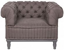 кресло club chair серое в Кургане