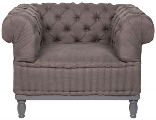 кресло club chair серое в Кургане