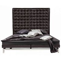 кровать двуспальная 180х200 коричневая из экокожи boss bed в Кургане