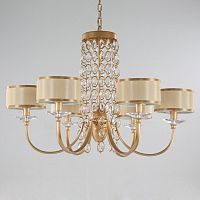 подвесная люстра newport 2906/c бежевая в Кургане