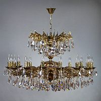 подвесная люстра ambiente leon 2128/16 pb tear drop бронза в Кургане
