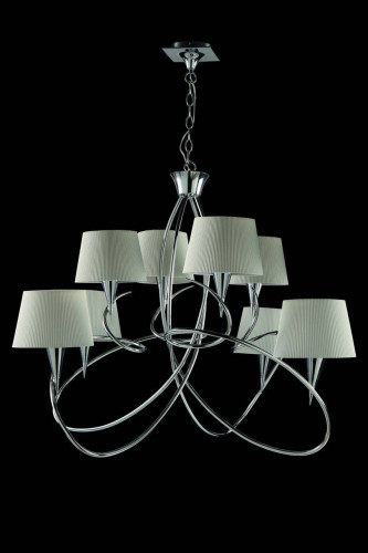 подвесная люстра mantra mara chrome - white 1654 в Кургане