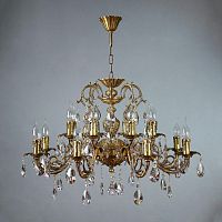 подвесная люстра ambiente alicante 8888/8+8 ab tear drop бронза в Кургане
