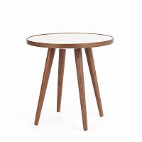 стол кофейный sputnik white and brown коичневый в Кургане