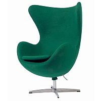кресло egg chair темно-зеленое в Кургане