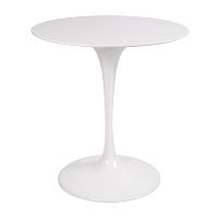 стол eero saarinen style tulip table top mdf d70 глянцевый белый в Кургане