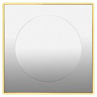 зеркало золотое квадратное 80х80 см с центральной круглой вставкой в Кургане