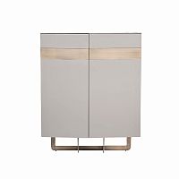комод высокий space 115*45*125см белый с желтой медью в Кургане