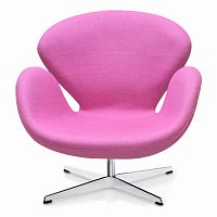 кресло swan chair розовое в Кургане