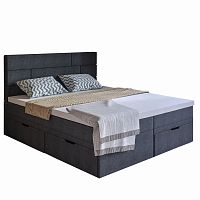 кровать двуспальная 160х200 серая домино в Кургане