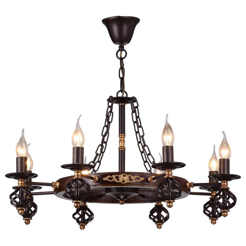 подвесная люстра arte lamp cartwheel a4550lm-8ck в Кургане
