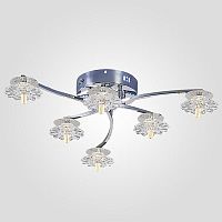 потолочная люстра eurosvet 80106/6 хром в Кургане