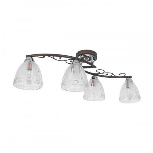 потолочная люстра idlamp nield 232/4pf-blackchrome в Кургане