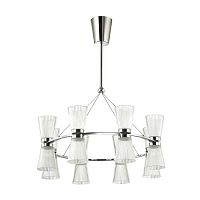 подвесная светодиодная люстра odeon light grana 4013/81l хром в Кургане