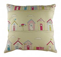 подушка с принтом beach huts pink в Кургане