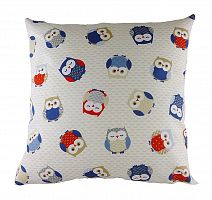 подушка с принтом owl print blue в Кургане