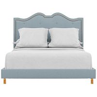 кровать двуспальная 160x200 голубая williams в Кургане