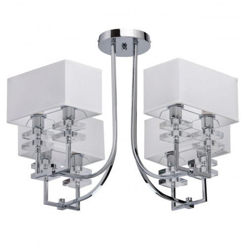 потолочная люстра mw-light прато 1 101010708 белая в Кургане