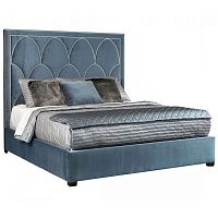 кровать двуспальная 160х200 голубая petals queen в Кургане