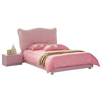 кровать pink leather kitty 90х200 в Кургане