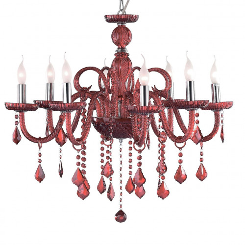 подвесная люстра ideal lux giudecca sp8 rosso в Кургане