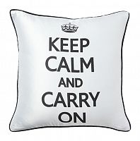 подушка с надписью keep calm and carry on в Кургане