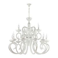 подвесная люстра odeon light zefiro 3932/15 белая в Кургане