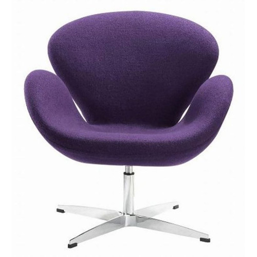 кресло swan chair шерсть фиолетовое в Кургане