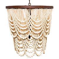 люстра «вандербилт» бусины из древесины нанизанные на нити в Кургане