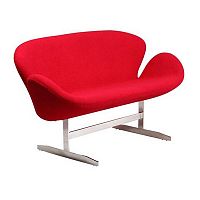 диван swan sofa прямой красный в Кургане