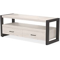 тумба под tv neo loft с двумя ящиками белая в Кургане