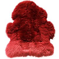 меховой коврик из овчины вишня 95х55 см в Кургане