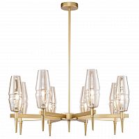 подвесная люстра maytoni lita h002pl-08g янтарная в Кургане