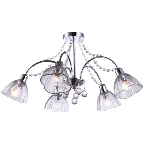 потолочная люстра arte lamp silenzio a9559pl-5cc хром в Кургане