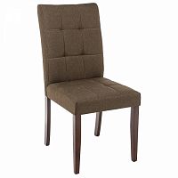 стул деревянный madina dark walnut / fabric brown в Кургане