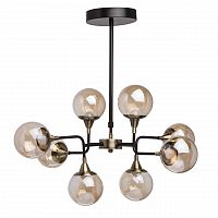 подвесная светодиодная люстра mw-light гамбург 605010908 черная в Кургане