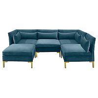 диван zara sectional угловой синий в Кургане