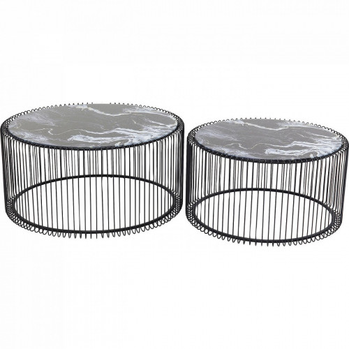 столик кофейный wire черный 70x70x34 в Кургане