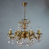 подвесная люстра ambiente granada 2118/8 ab tear drop бронза в Кургане