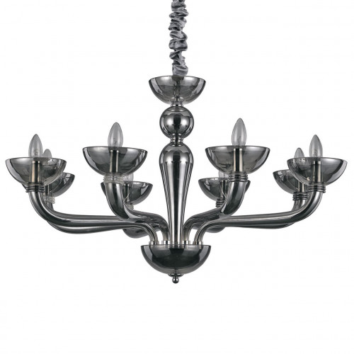 подвесная люстра ideal lux casanova sp8 fume в Кургане