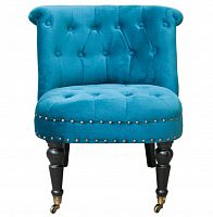 низкое кресло aviana blue velvet в Кургане