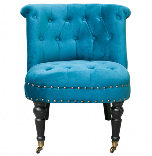 низкое кресло aviana blue velvet в Кургане