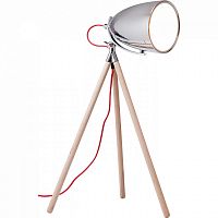 лампа настольная chromatic tripod на деревянном штативе в Кургане