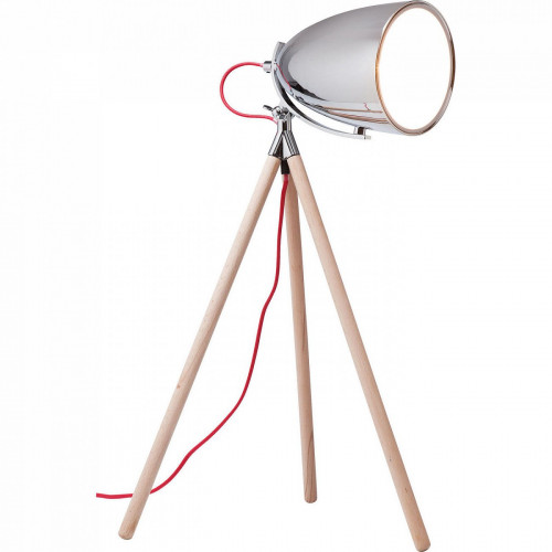 лампа настольная chromatic tripod на деревянном штативе в Кургане