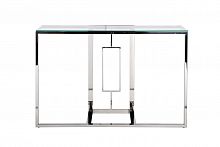 консоль серебряная с прозрачным стеклом 120x40x78 см в Кургане