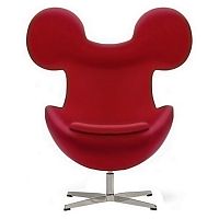кресло egg mickey красное в Кургане