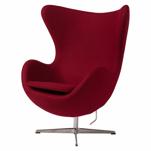 кресло egg chair бордовое в Кургане