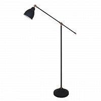 торшер arte lamp braccio a2054pn-1bk в Кургане
