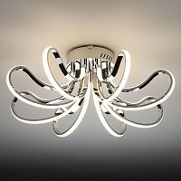 потолочный светодиодный светильник eurosvet lilium 90079/8 хром в Кургане